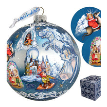 Load image into Gallery viewer, Limited Edition, Oversized Snow Queen Ball Glass Ornament, Christmas Decor - 73852 by G. DeBrekht