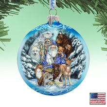 Load image into Gallery viewer, The Animal Whisperer Glass Ornament Limited Edition by J. Bergsma - Wildlife Holiday Decor - 73911-JB