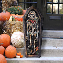 Load image into Gallery viewer, Skeleton Coffin Holiday Door Decor by G. DeBrekht - Halloween Decor - 8652797H