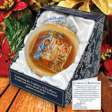 Load image into Gallery viewer, Angels Lullaby Lg Glass Ornament by G.Debrekht - Nativity Holiday Decor - 73940