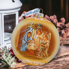 Load image into Gallery viewer, Angels Lullaby Lg Glass Ornament by G.Debrekht - Nativity Holiday Decor - 73940