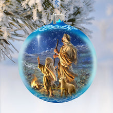 Load image into Gallery viewer, Shepherds Glass Ornament Limited Edition by D. Gelsinger - Nativity Holiday Décor - 73896-1838