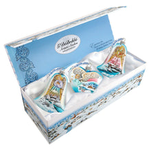 Load image into Gallery viewer, Angels Glass Ornament Set of 3 by G. DeBrekht - Nativity Holiday Decor - 73160-B3