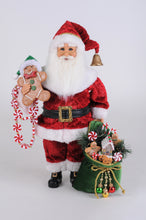 Load image into Gallery viewer, Karen Didion Originals CC16-238 Lighted Peppermint & Goodies Santa