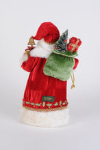 Load image into Gallery viewer, Karen Didion Originals CC16-263 Lighted Traditional Tartan Santa