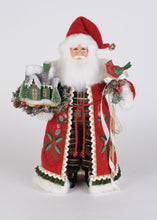 Load image into Gallery viewer, Karen Didion Originals CC18-109 Lighted Evergreen Village Santa
