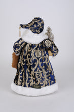 Load image into Gallery viewer, Karen Didion Originals CC18-55 Lighted Midnight Blue Santa