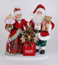 Load image into Gallery viewer, Karen Didion Originals SC-65 Lighted Claus Cookie Bakery Santa & Mrs. Claus