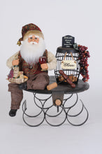 Load image into Gallery viewer, Karen Didion Originals SC-66 5 Bottle Wine Holder Santa