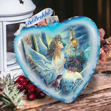 Load image into Gallery viewer, Light the Way Angel Glass Ornament Limited Edition by Strelkina at G. DeBrekht - Nativity Holiday Decor - 738-085-ST