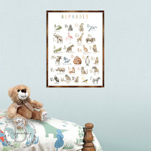 Load image into Gallery viewer, Animal Alphabet Art - Wooden Educational Art - Wall Decor - Homeschool Decor - Classroom Decor - Playroom Decor - Nursery Wall Art - Art For Kids - 310211