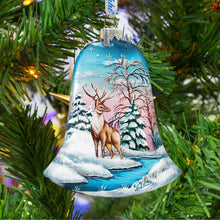 Load image into Gallery viewer, Winter Bells Glass Ornament Set of 3 by G. DeBrekht - Christmas Decor - 73180-B3