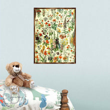 Load image into Gallery viewer, Flowers Montessori Wooden Poster - Homeschool I Educational Poster - Classroom Decor - Aesthetic - 310222