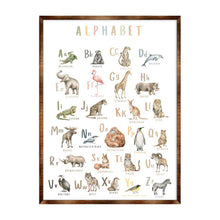 Load image into Gallery viewer, Animal Alphabet Art - Wooden Educational Art - Wall Decor - Homeschool Decor - Classroom Decor - Playroom Decor - Nursery Wall Art - Art For Kids - 310211