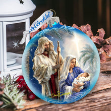 Load image into Gallery viewer, Holy Night Glass Ornament Limited Edition by D. Gelsinger - Nativity Holiday Decor - 73894-1618