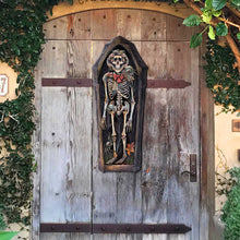 Load image into Gallery viewer, Skeleton Coffin Holiday Door Decor by G. DeBrekht - Halloween Decor - 8652797H