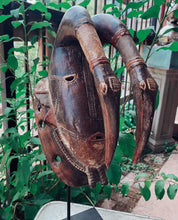 Load image into Gallery viewer, african masks 2 birds over face