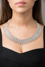 Load image into Gallery viewer, sg liquid metal n17-as antique silver necklace by sergio gutierrez