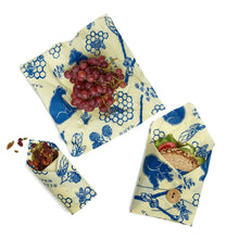 Load image into Gallery viewer, bee's wrap bees & bears lunch pack