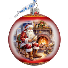 Load image into Gallery viewer, St. Nicks Nook Lg Glass Ornament by G.Debrekht - Christmas Santa Snowman Decor - 73960
