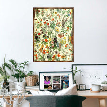 Load image into Gallery viewer, Flowers Montessori Wooden Poster - Homeschool I Educational Poster - Classroom Decor - Aesthetic - 310222
