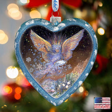 Load image into Gallery viewer, Wings of Love Glass Ornament Limited Edition by Josephine Wall - Nativity Holiday Decor - 738-407-JW
