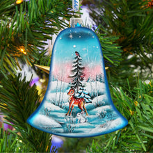 Load image into Gallery viewer, Winter Bells Glass Ornament Set of 3 by G. DeBrekht - Christmas Decor - 73180-B3
