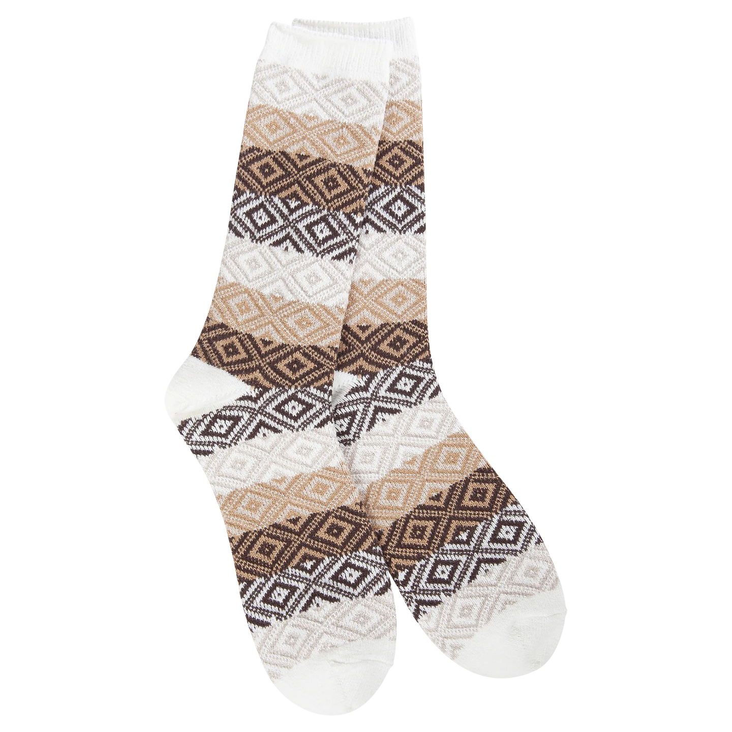 Crescent Sock Company Weekend Gem Crew- Chocolate Multi