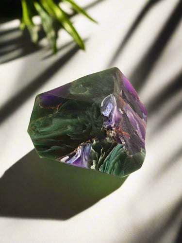 T.S. Pink SoapRock- Azurite Malachite