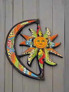 Hand Crafted Talavera Pottery-Sun/Moon