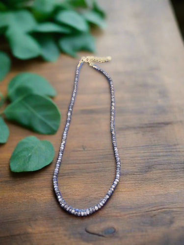 DeCorte Silver Hand Beaded Sapphire Necklace