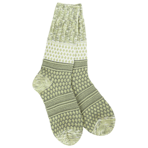 Crescent Sock Company Weekend Gallery Textured Crew-Envy Multi
