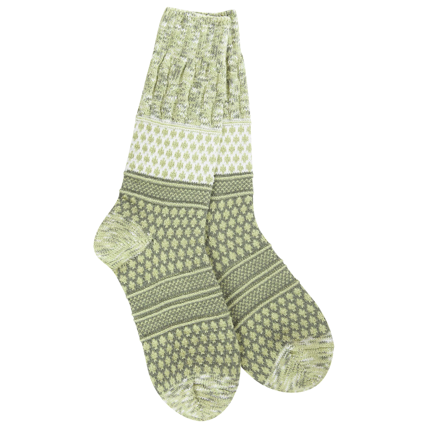Crescent Sock Company Weekend Gallery Textured Crew-Envy Multi