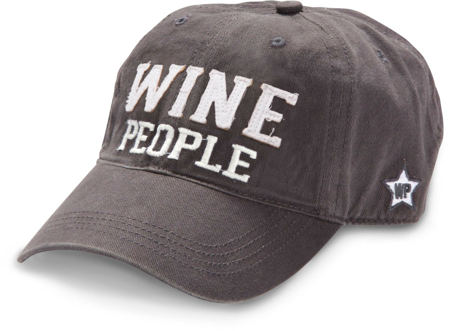 Pavilion Gift Company Wine People - Dark Gray Adjustable Hat
