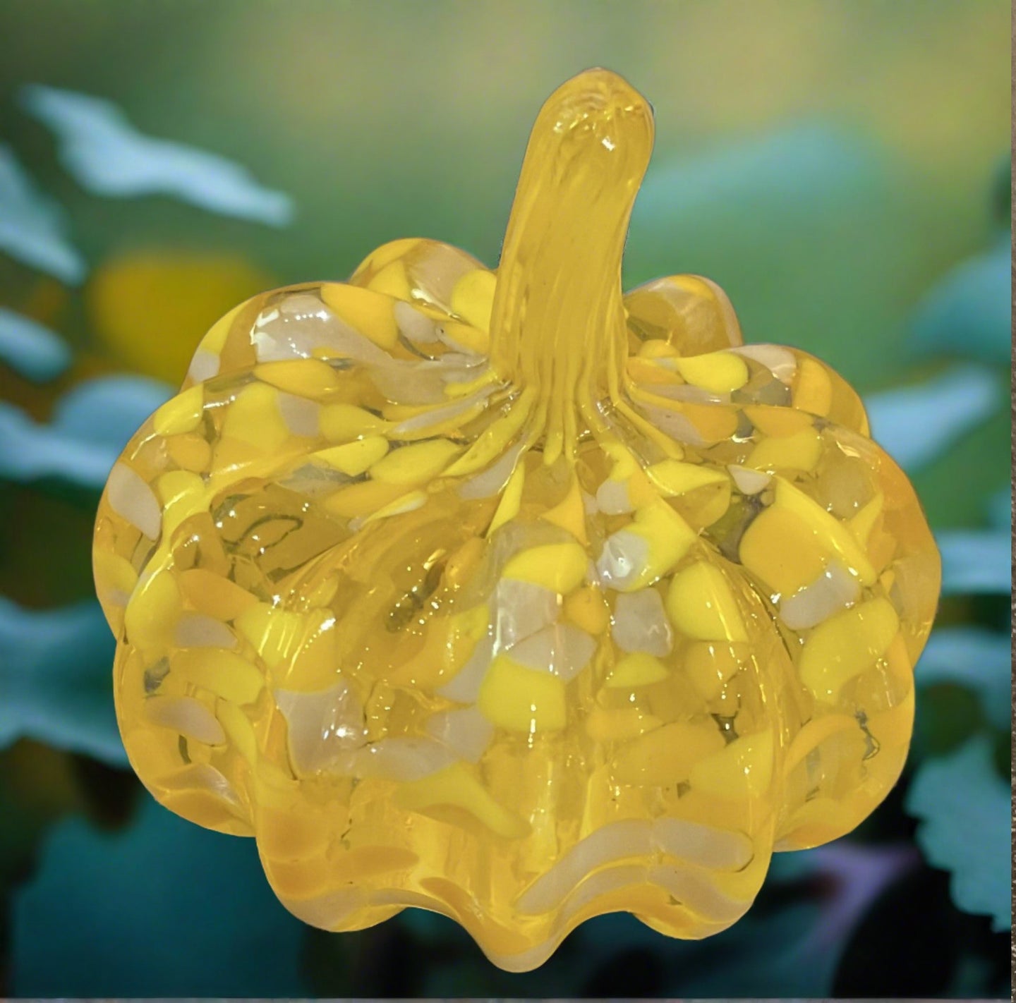 Boise Art Glass Mini Pumpkin-Yellow