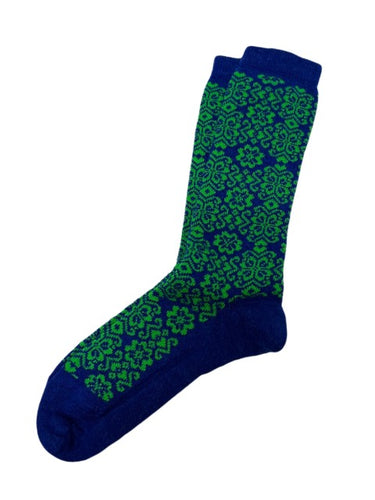 Tey-Art CORAZON ALPACA SOCKS- Blue Media 1 of 1