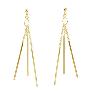 Tomas Gold Plated Tripple Earrings Post-1333101