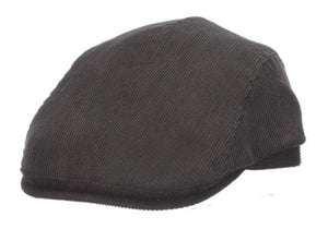 Dorfman Milano Corduroy Gumshoe Hat-Black