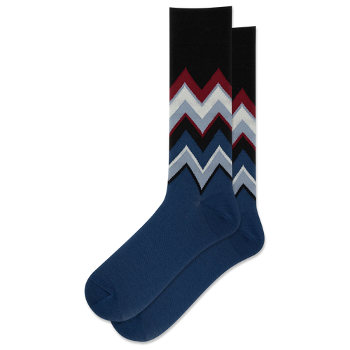 HOTSOX MEN'S CHEVRON WOOL CREW SOCK