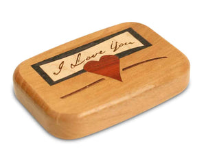 Heartwood Creations 3" Flat Wide Cherry - I Love You Marquetry (SC2451-51) Media 1 of 1