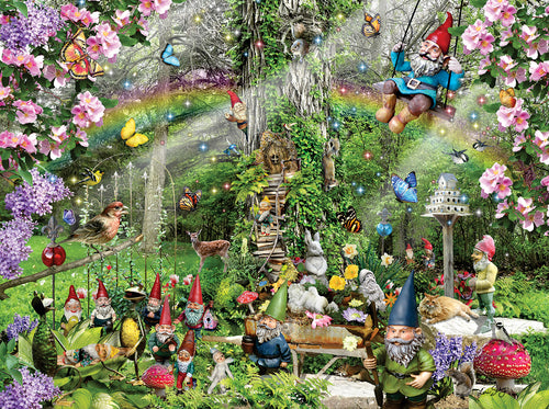 Sunsout Gnomes Playground 300 Piece Puzzle