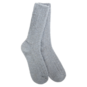 Crescent Sock Company Weekend Ragg Feather Crew- Smokey