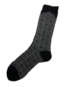 Tey-Art Scandia Alpaca Socks- Black, Medium