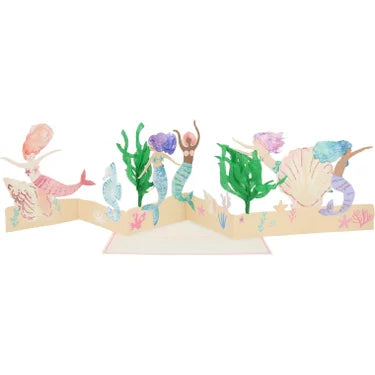 MERI MERI Mermaid Concertina Card