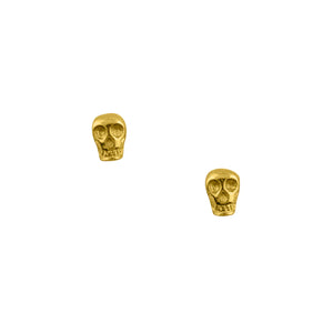 Tomas Tiny Skull Studs in Gold-21139