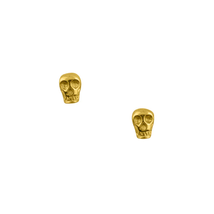 Tomas Tiny Skull Studs in Gold-21139