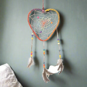 5" HEART HEMP DREAMCATCHER