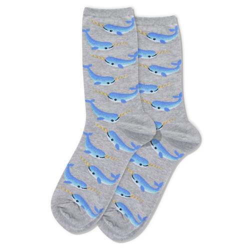 HOTSOX WOMEN'S NARWHAL CREW SOCKS