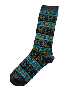 Tey Art Alpaca Socks- Aztec Charcoal