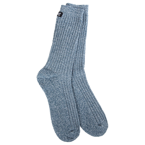 Crescent Sock Company Express Crew Heather Indigo/White
